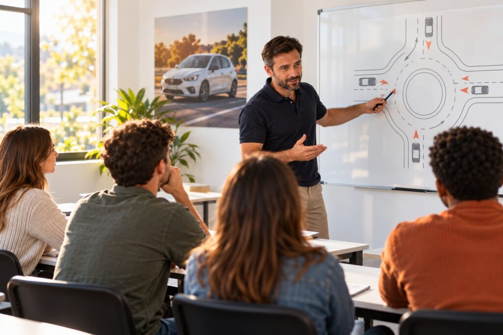 Imagen conceptual de formación en el aula