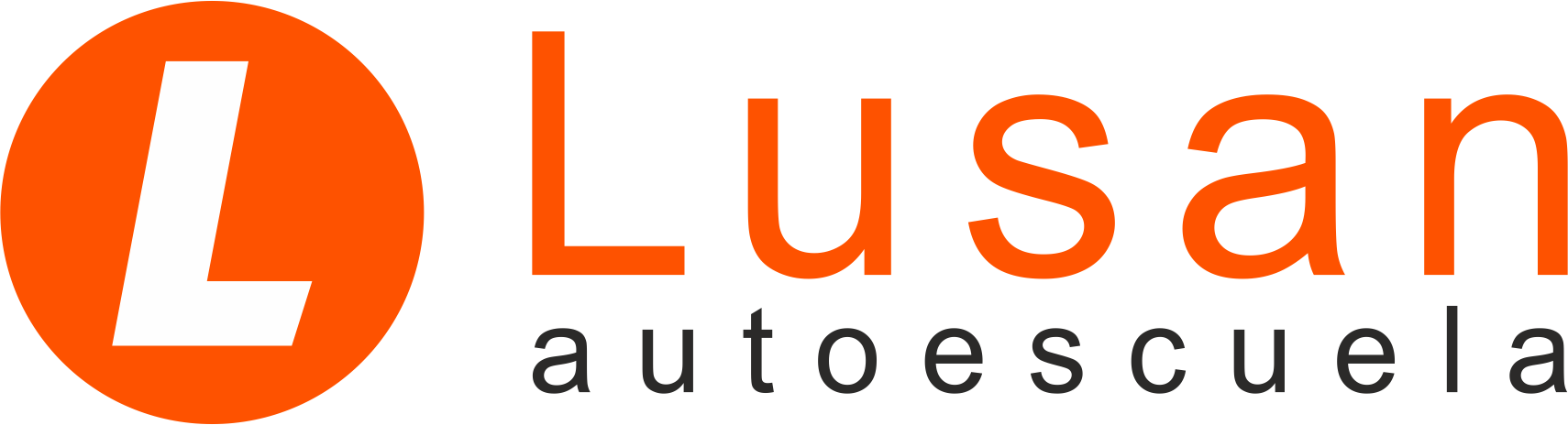 Logotipo oficial de Autoescuela Lusan